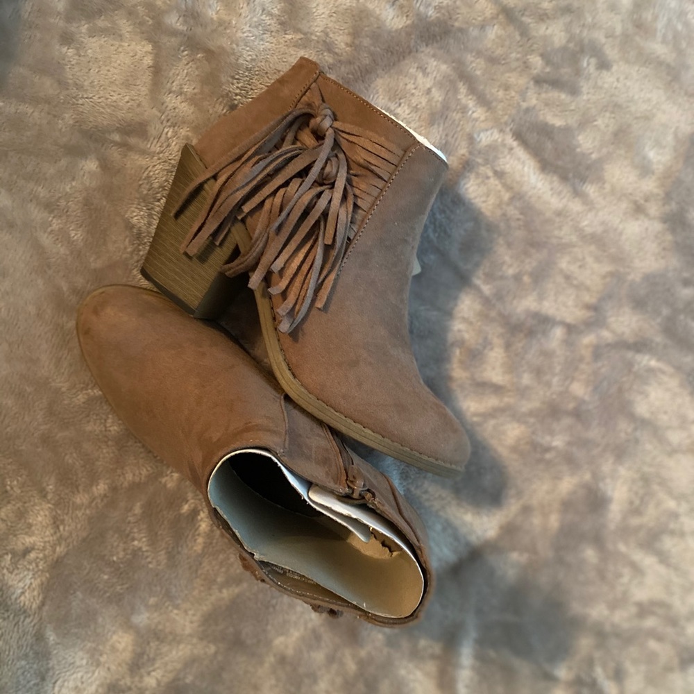 Beige Booties